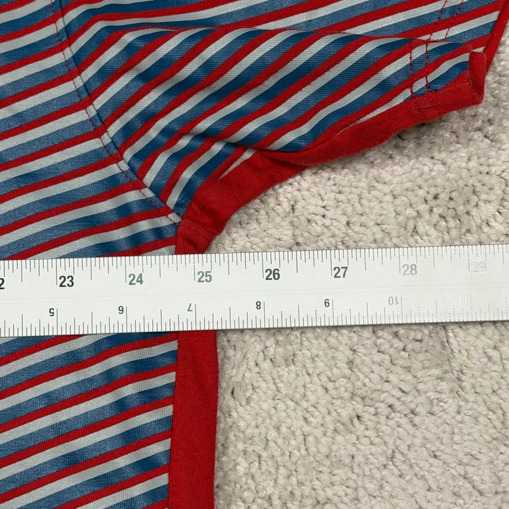Nike Sportswear Red Blue‎ Striped Graphic T-Shirt XXL 349253-648 FA09 Mens - Picture 7 of 10